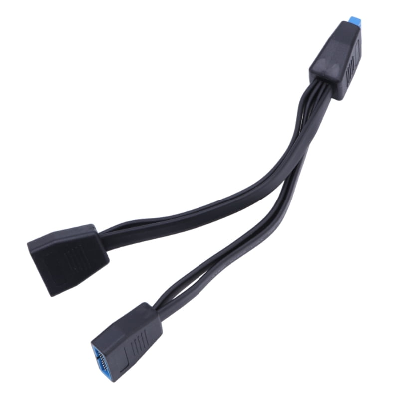 XISAOK USB 3.0 19-Pin Header 1 to 2 Splitter Motherboard Cable No More ...