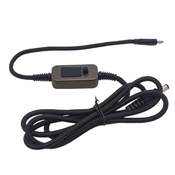 XISAOK USB C DC5525 Extension Cable Type C To 5.5x2.5 Charging Cable 5V 9V 12V 15V 20V