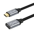 thumbnail image 1 of XISAOK USB C Extension Cable PD100W Gen2 Type C 3.1 Male to Female Extender Data Cord, 1 of 11