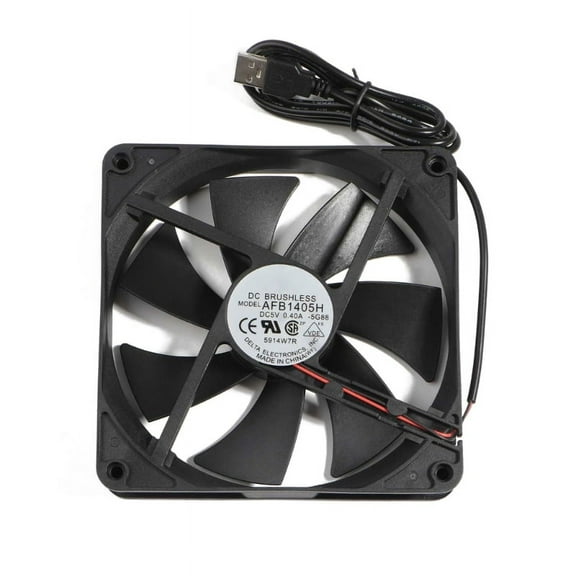 XISAOK USB CPU Cooler Radiator 140mm DC5V 140x140x25mm Computer PC Case Fan 14cm