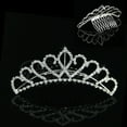 thumbnail image 1 of XISAOK Wedding Bridal Comb Tiara Crown for Rhinestone Pageant Prom Crystal Hair Headban, 1 of 1