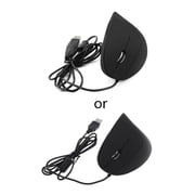 XISAOK Wired Left Hand Vertical Mouse Ergonomic Gaming Mouse 1600 DPI Optical Mice