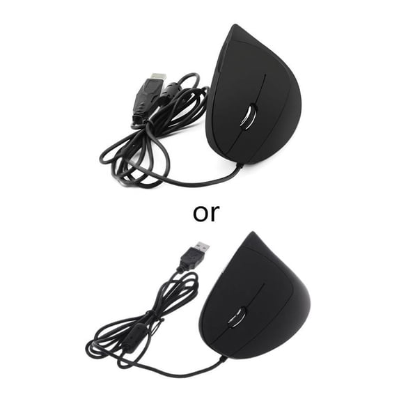 XISAOK Wired Left Hand Vertical Mouse Ergonomic Gaming Mouse 1600 DPI Optical Mice