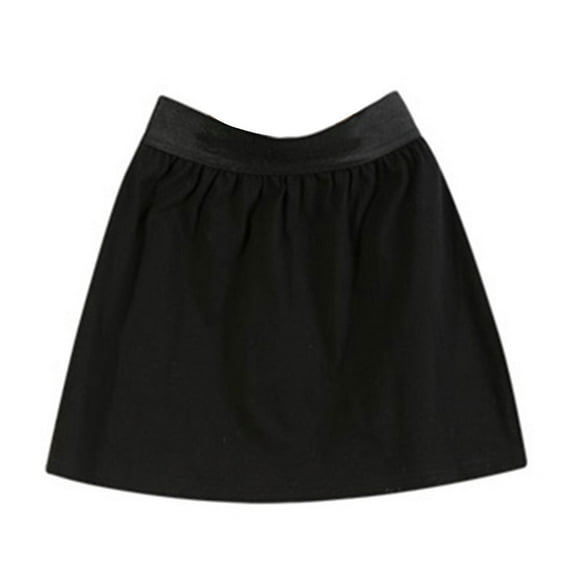 XISAOK Women A-Line Shirt Extender Side Split Flare Hem Layering Top Sweep Elastic Waist Slip Skirt Half-Length Underskirt
