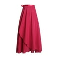 thumbnail image 1 of XISAOK Women Asymmetric Dance Skirts Chiffon Ballet Wrap Skirt Skate Over Scarf Skirts, 1 of 20
