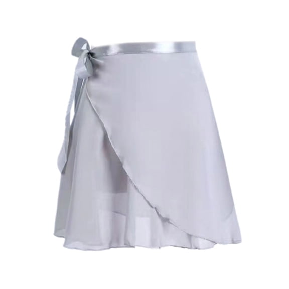 XISAOK Women Ballet Wrap Skirts Girls Chiffon Wrap Dance Skirt Asymmetric Skirt