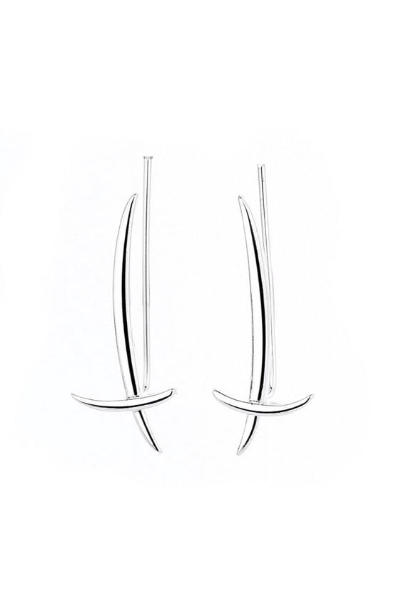 for Cross Sword Stud Earring Climbers Simple Stud Earrings for Valentine's Day