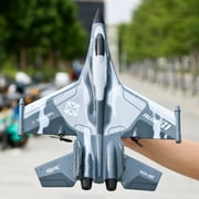 XITZ G1 RC Airplane with 3 batteries,2.4G 6CH Remote Control Glider Airplane,EPP Foam Crash Resistance,RC Drone Toys for Kids Gift,Gray