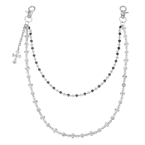 XIUDA Cross Y2K Vintage Style Trousers Chain Pant Chain for Men Women Punk Wallet Chain Pocket Jean Chain Goth Accessory