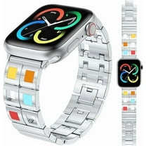 XIUDA Fancy Watch Band Compatible With Apple Watch Band 49mm 46mm 45mm 44mm 42mm 41mm 40mm 38mm Stainless Steel Watch Bracelet for Apple Watch Ultra/Ultra Series 10/9/8/7/6/5/4/3/2/1