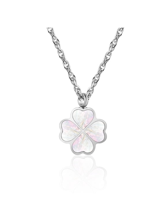 Urn Necklace for Ashes for Women Four Leaf Clover Memorial Cremation Jewelry for Ashes Keepsake