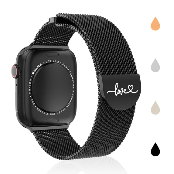 XIUDA Milanese Stainless Steel Magnetic Bands for Men Compatible for Apple Watch 38mm 40mm 41mm 42mm 44mm 45mm 46mm