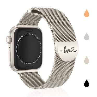 Metal Watch Loop Original Stainless Steel Milanese Loop Compatible with Apple Watch Band ...