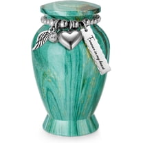 XIUDA Mini Urn for Human Ashes for Women Men Aluminium Keepsake Small Urn for Ashes Keepsake