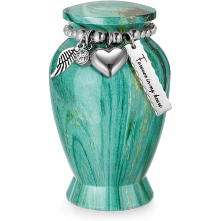 XIUDA Mini Urn for Human Ashes for Women Men Aluminium Keepsake Small Urn for Ashes Keepsake