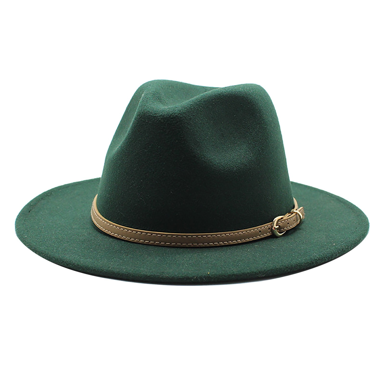 Xiuh Western Cowboy Hat For Women Classic Roll Up Buckle Belt Women Retro Wide Brim Cowboy Hat N 5307