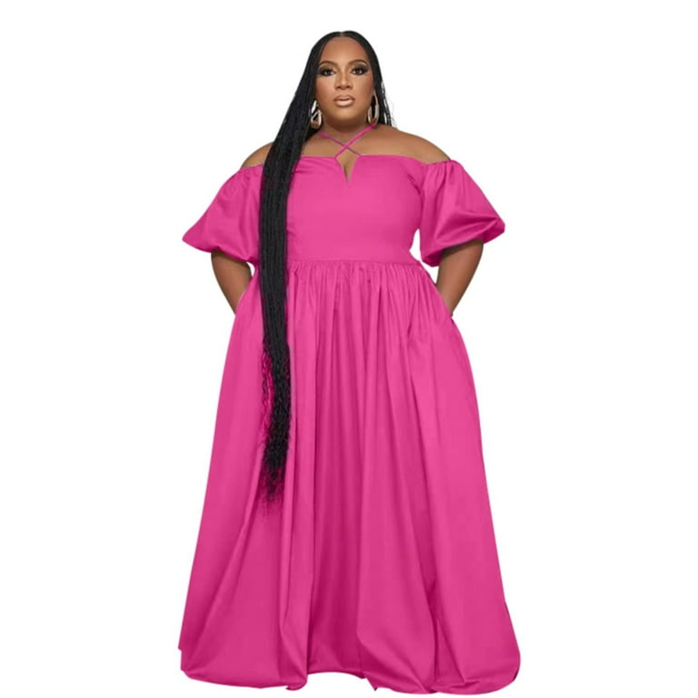 Oversized pink dress hot sale