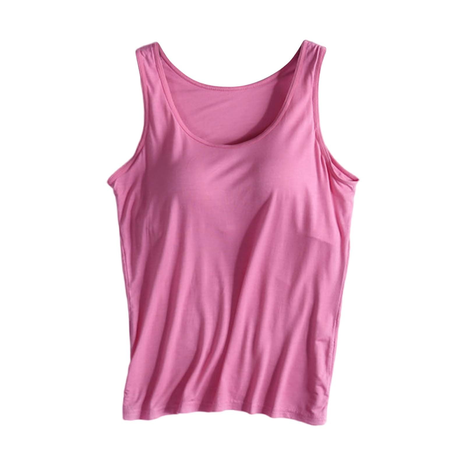 XIUH Women Plus Size V Neck Fitted Undershirts Tops Solid Sleeveless