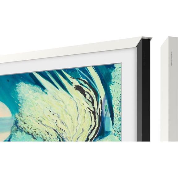 XIULIN 50-inch The Frame Customizable Bezel, Modern White (VG-SCFA50WTBZA, 2021 Model)