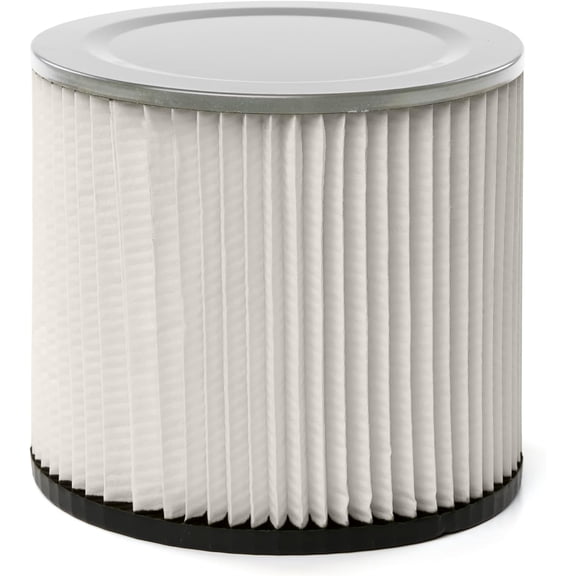 XIULIN CMXZVBE38854 General Purpose Wet Dry Vac Replacement Vacuum Filter for Most Shop-Vac Branded Shop Vacuums, Friction Fit Installation, Traps General Debris