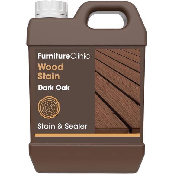XIULIN Wood Stain | Water Based | Fast Drying, Low Odor, & Non-Toxic | Multiple Finishes | for Indoor & Outdoor Furniture and More | Dark Oak (8.5oz / 250ml)