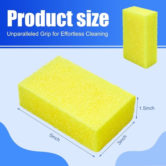 XIUUS-2 Pcs Bug Scrubber Sponge, Reusable Car Bug and Tar Remover Sponges