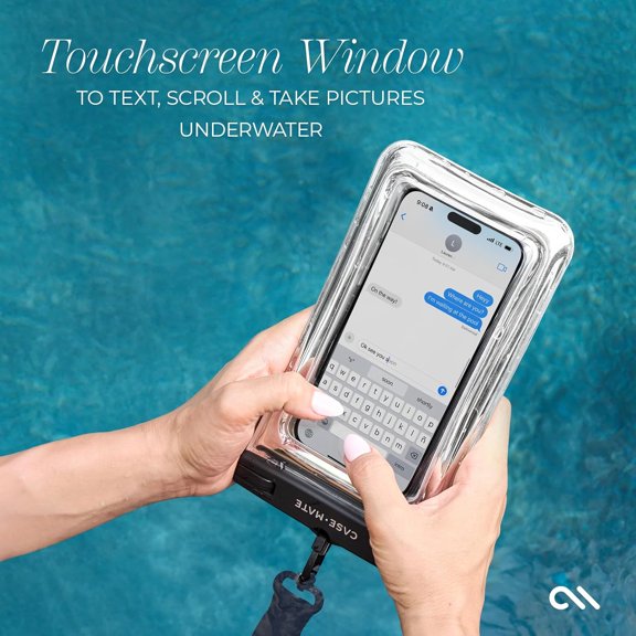 XIUUS-IP68 Waterproof Phone Pouch - Silver Chrome
