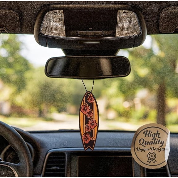 XIUUS-Outdoor Adventure Car Air Freshener 4 Pack Scented With Premium Oils By (Surfboard)