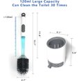 XIUUS-Toilet Brush and Holder Set, Silicone Toilet Bowl Brush/Cleaner ...