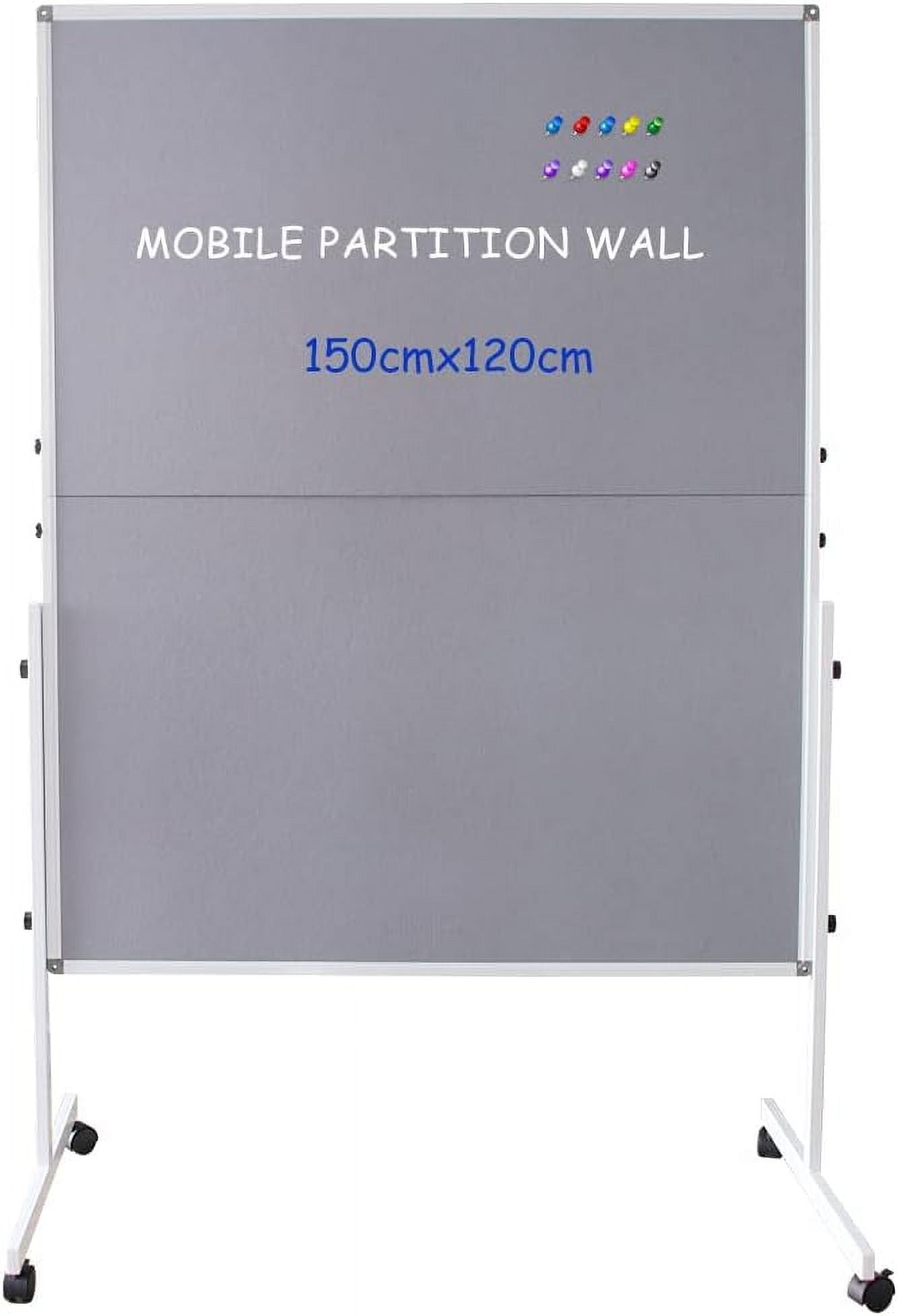 XIWODE Rolling Dry Erase Board, 36"x 24" Double Sided