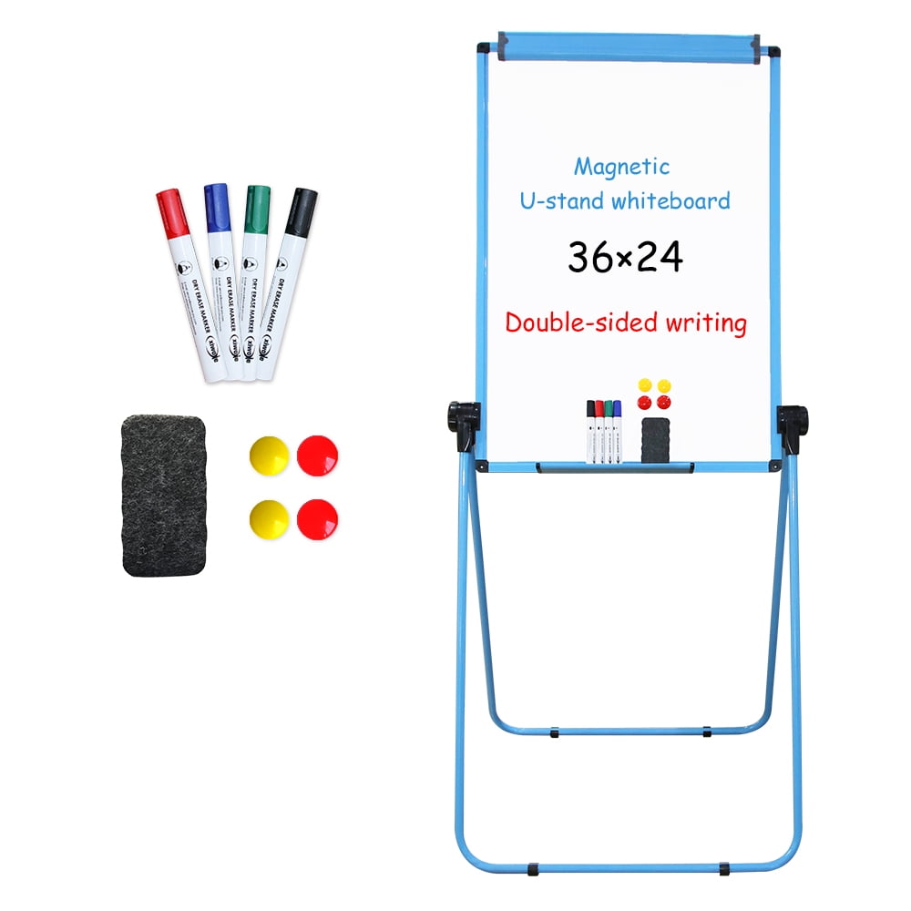 Dry Erase Board 10x8 Magnetic Personal Blue Students Kitchen School  Whiteboard
