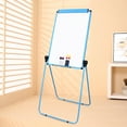 thumbnail image 1 of XIWODE Magnetic U-Stand Whiteboard, 36" x 24" Height Adjustable and Foldable Dry Erase Board/Flip Chart Whiteboard, Blue Aluminum Framed, 1 of 7