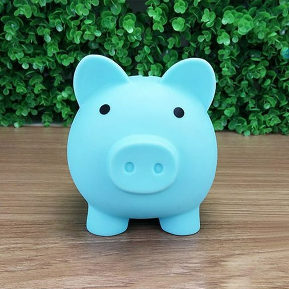 XIXISTARYY 1 piece cute piggy bank plastic pig piggy bank adult piggy bank pig piggy bank coin bank plastic savings coin box for boys girls children