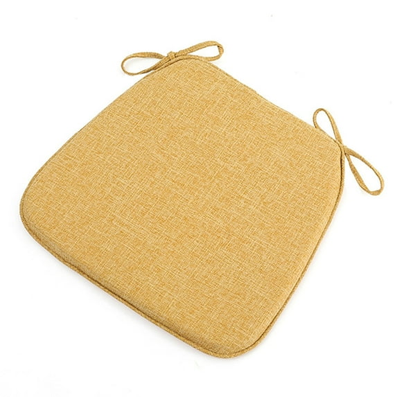XIXISTARYY Home Essentials Chair Cushions, Memory Foam Chair Pads, Kitchen Chair Cushions, Anti-Slip Backing & Fixed Straps, Chair Cushions For Dining Room, Chair, Study Room Yellow