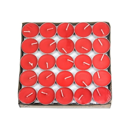 XIXISTARYY Home Essentials Pack Of 50, Citronella Scented Tea Light, Scented Candle Against Insect, Insect Candle Scented Light Red