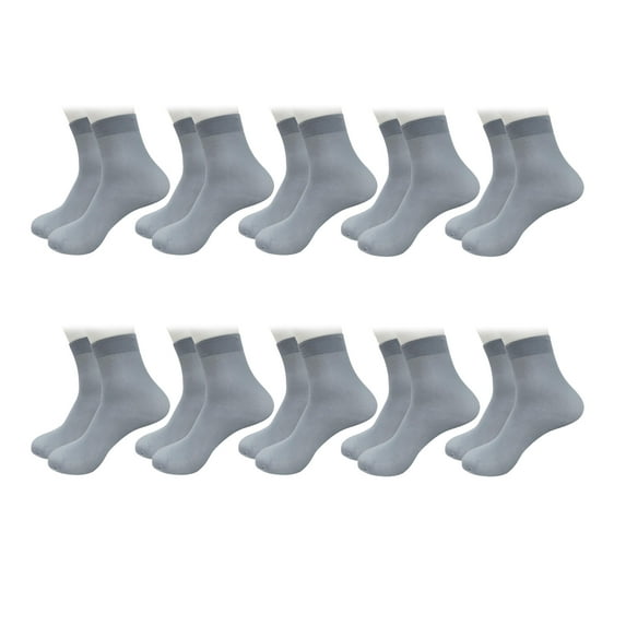 XIYNBAOK 10 Pairs Socks for Women Casual Bamboo Fiber Ultra-thin Elastic Silky Short Low Cut Ankle Socks Breathable Sock Comfort Cool Softy Lightweight Mens Socks Size 10-13