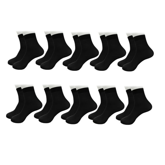 XIYNBAOK 10 Pairs Socks for Women Casual Bamboo Fiber Ultra-thin Elastic Silky Short Low Cut Ankle Socks Breathable Sock Comfort Cool Softy Lightweight Mens Socks Size 10-13