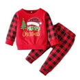 thumbnail image 1 of XIYNBAOK 1st Christmas Baby Boy Outfit Christmas Outfit Baby 3-6 Month Baby Girls Clothes 3-6 Months Girls Outfit Sets Boys Overalls Size 6 Cute, Red 3-6 Months, 1 of 7