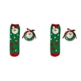 thumbnail image 1 of XIYNBAOK 2 Pairs Christmas Fuzzy Socks with 2 Balls Women Girls Cozy Non Slip Fluffy Socks Winter Thermal Slipper Socks Thick Plush Bed Socks Cute Coral Fleece Xmas Socks Indoor Christmas Gifts, 1 of 1