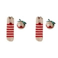 thumbnail image 1 of XIYNBAOK 2 Pairs Christmas Fuzzy Socks with 2 Balls Women Girls Cozy Non Slip Fluffy Socks Winter Thermal Slipper Socks Thick Plush Bed Socks Cute Coral Fleece Xmas Socks Indoor Christmas Gifts, 1 of 1