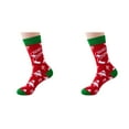 thumbnail image 1 of XIYNBAOK 2 Pairs Christmas Socks Funny Xmas Crew Socks Holiday Gift Novelty Socks Christmas Gifts for Women Novelty Cozy Crew Cotton Sock Set Stocking Stuffers, 1 of 3