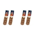 thumbnail image 1 of XIYNBAOK 2 Pairs Christmas Socks Fuzzy Socks for Women Plush Cartoon Non Slip Fluffy Cozy Slipper Winter Warm Fleece Socks 2024 Holiday Collection Christmas Holiday Ankle Socks, 1 of 1