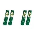 thumbnail image 1 of XIYNBAOK 2 Pairs Christmas Socks Fuzzy Socks for Women Plush Cartoon Non Slip Fluffy Cozy Slipper Winter Warm Fleece Socks 2024 Holiday Collection Christmas Holiday Ankle Socks, 1 of 1