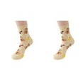 thumbnail image 1 of XIYNBAOK 2 Pairs Christmas Socks Unisex Adults Winter Warm Soft Mid-Tube Socks Xmas Holiday Ankle Socks Cartoon Snowman Print Cold Weather Crew Soft Socks for Xmas Women Men Gifts, 1 of 3