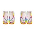 thumbnail image 1 of XIYNBAOK 2 Pairs Flip Flop Socks Funny 3D Pattern Socks Women Fashion No Show Socks Manicure Print Flip Flop Socks Casual Personalized Socks for Halloween Christmas, 1 of 2