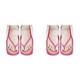 thumbnail image 1 of XIYNBAOK 2 Pairs Flip Flop Socks Funny 3D Pattern Socks Women Fashion No Show Socks Manicure Print Flip Flop Socks Casual Personalized Socks for Halloween Christmas, 1 of 2