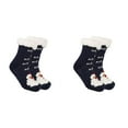 thumbnail image 1 of XIYNBAOK 2 Pairs Kids Slipper Socks Boys Girls Fuzzy Soft Thick Cozy Warm Fleece Lined Winter Indoor Christmas Socks Gift Stocking Stuffers Thick Thermal Fluffy Socks for Home, 1 of 1