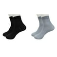 thumbnail image 1 of XIYNBAOK 2 Pairs Mens Socks Comfortable Casual Mesh Socks Ultra-thin Elastic Breathable Sock Comfortable Cool Soft Socks Silk Sheer Dress Socks Summer Dry Fit Crew Socks, 1 of 3