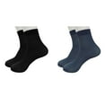 thumbnail image 1 of XIYNBAOK 2 Pairs Mens Socks Comfortable Casual Mesh Socks Ultra-thin Elastic Breathable Sock Comfortable Cool Soft Socks Silk Sheer Dress Socks Summer Dry Fit Crew Socks, 1 of 3