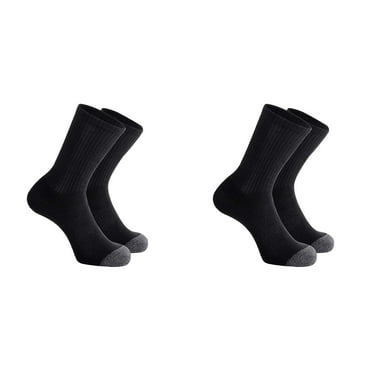 XIYNBAOK 2 Pairs Mens Socks Size 10-13 Soccer Socks Medium Tube Socks Solid Color Basketball Sport Crew Socks Moisture Wicking Cushioned Athletic Socks Breathable Work Boot Socks